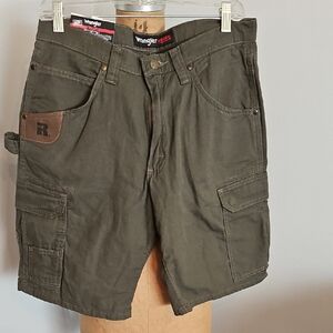 Wrangler Men's Cargo Shorts - Dark Green